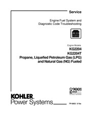 Kohler KG2204T Service