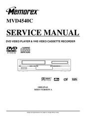 Memorex MVD4540C Service Manual