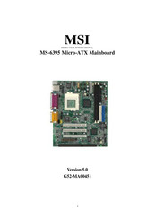 MSI MS-6395 Manual