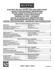 Maytag 3LMEDC415 Use And Care Manual