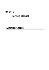 FujiFilm FM-DP L Service Manual