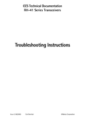 Nokia RH-41 Series Troubleshooting Instructions
