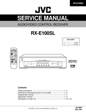 JVC RX-E100SL Service Manual