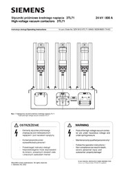 Siemens 3TL71 Operating Instructions Manual