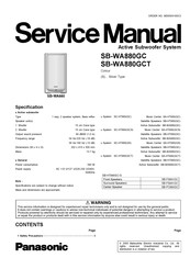 Panasonic SB-WA880 Service Manual