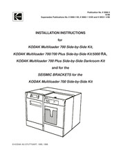 Kodak Multiloader 700/700 Plus Side-by-Side Kit/5000 RA Installation Instructions Manual