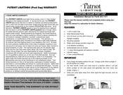 Patriot Lighting 343-1477 Installation Manual