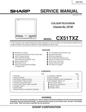 Sharp CX51TXZ Service Manual