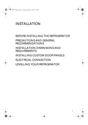 Whirlpool CFS810W Installation Manual