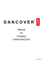 Dancover Orangery GH170010 Manual