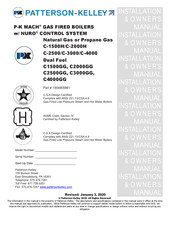 Patterson-Kelley MACH C-2500 Installation & Owner's Manual
