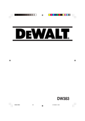 DeWalt DW383 Manual