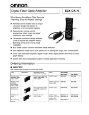 Omron E3X-DA-N series Manual