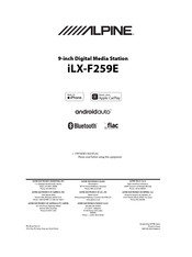 Alpine iLX-F259E Owner's Manual