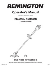 Remington RM4000 Operator's Manual