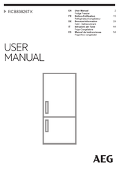 AEG RCB83826TX User Manual
