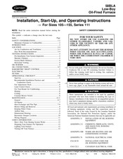 Carrier 58BLA Installation, Start-Up, And Operating Instructions Manual