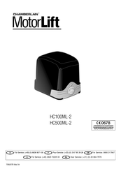 Chamberlain MotorLift HC500 Installation And Use Manual