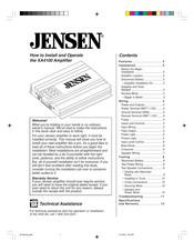Jensen XA4100 Manual