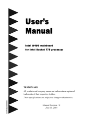 Intel i915G User Manual
