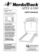 NordicTrack Apex 6100 User Manual