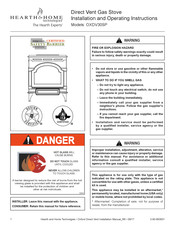 Hearth and Home Technologies OXDV30SP Installation And Operating Instructions Manual