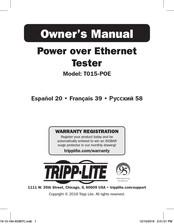 Tripp Lite T015-POE Owner's Manual