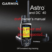 Garmin Astro DC 40 Owner's Manual