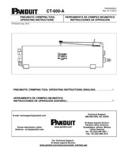 Panduit CT-600-A Operating Instructions Manual