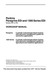 Perkins Peregrine EDi WR Workshop Manual