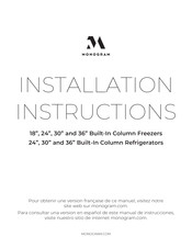 Monogram ZIF361NPRII Installation Instructions Manual