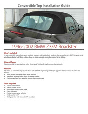 Bmw Z3/M Roadster Installation Manual