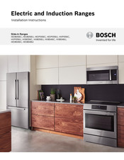 Bosch HIIP056U Installation Instructions Manual