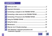 Toshiba TDP490 Manual