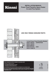 Rinnai RHFE-951ETR Installation Manual