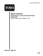 Toro Wheel Horse 78200 Operator's Manual