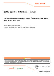 Jacobsen HR700 Safety, Operation & Maintenance Manual