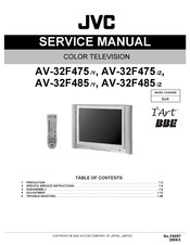 JVC AV-32F485/Y Service Manual