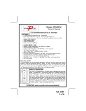 Prestige APSRS3Z Owner's Manual