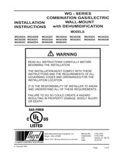 Bard WG242DB Installation Instructions Manual