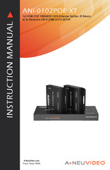 A-Neuvideo ANI-0102POE-XT Instruction Manual