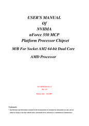Nvidia nForce 550 MCP User Manual