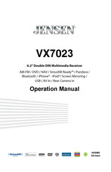 Jensen VX7023 Operation Manual