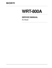 Sony WRT-800A Service Manual