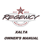 Regency XALTA Owner's Manual