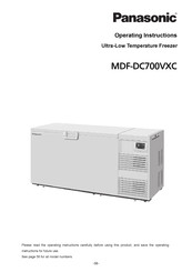 Panasonic MDF-DC700VXC Operating Instructions Manual