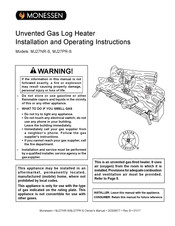 Monessen Hearth MJ27NR-S Installation And Operating Instructions Manual