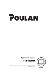 Poulan Pro P160RWD Operator's Manual