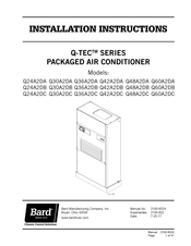 Bard Q24A2DC Installation Instructions Manual