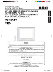 RCA 27F554T Owner's Manual